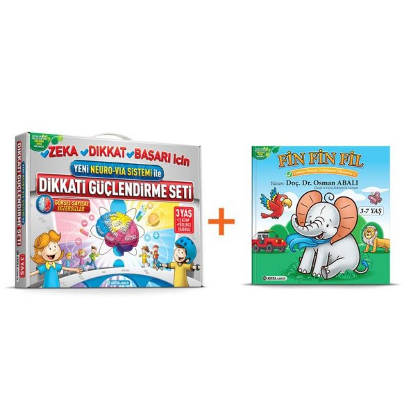 Adeda Dikkati Güçlendirme Seti 3 Yaş + Fin Fin Fil