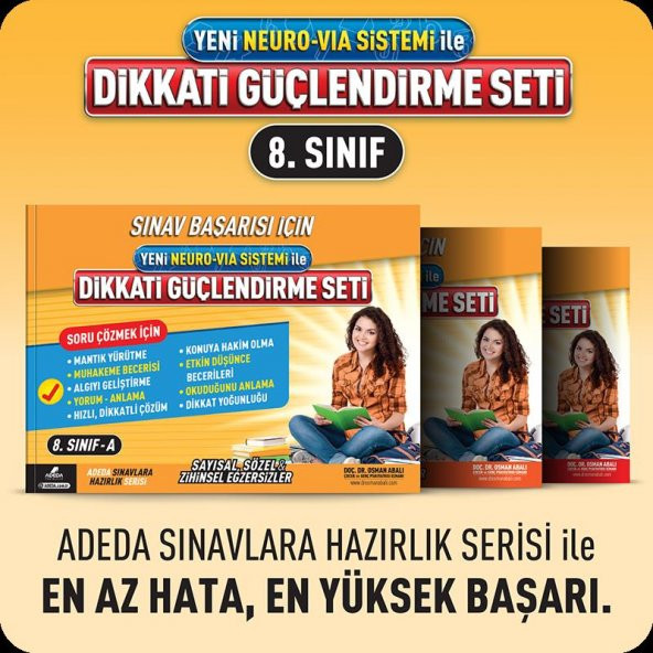 Dikkati Güçlendirme Seti 8. Sınıf - 14 Yaş - Osman Abalı - 2