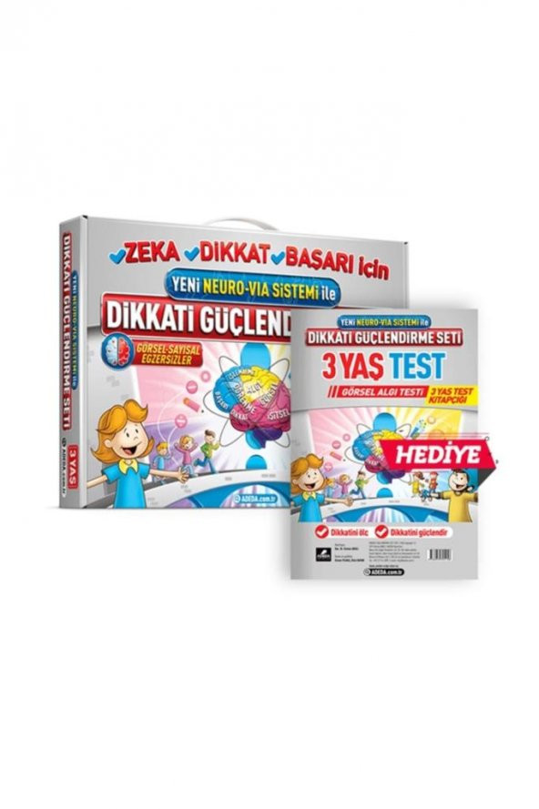 Adeda Neuro Via Dikkati Güçlendirme Seti 3 Yaş ve Görsel Dikkat Testi