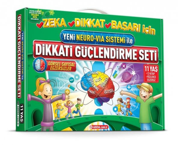 Dikkati Güçlendirme Seti 11 Yaş 3 Kitap Karton Kutu Set