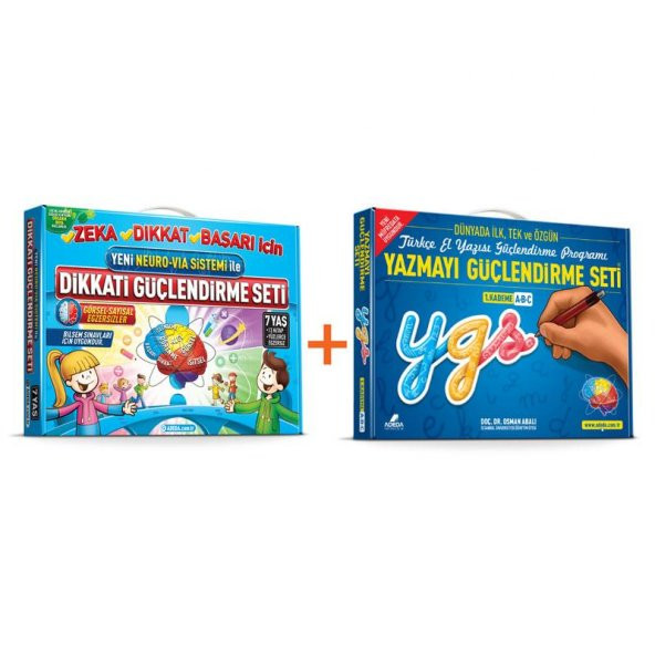 Adeda Dikkati Güçlendirme Seti 7 Yaş + Yazmayı Güçlendirme Seti ürün görseli 1
