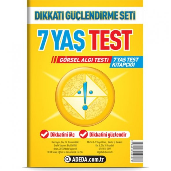 Adeda DGS 7 Yaş Görsel Algı Testi