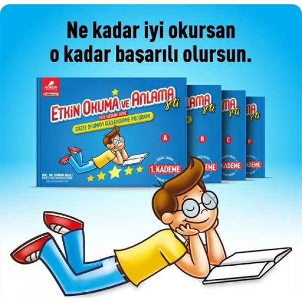 Adeda Etkin Okuma Ve Anlama / Okumayı Güçlendirme Seti 1. Kademe 6-7 Yaş - Osman Abalı - 2