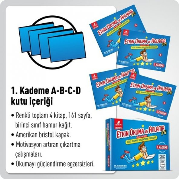 Adeda Etkin Okuma Ve Anlama / Okumayı Güçlendirme Seti 1. Kademe 6-7 Yaş - Osman Abalı - 5