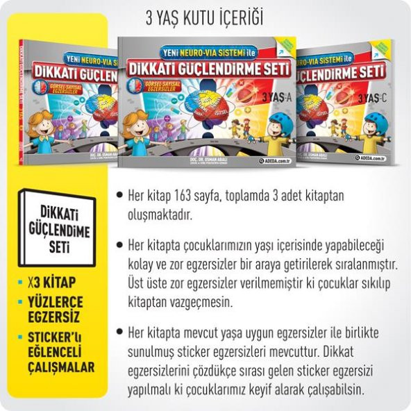 Dikkati Güçlendirme Seti - 3 Yaş - Resim 5