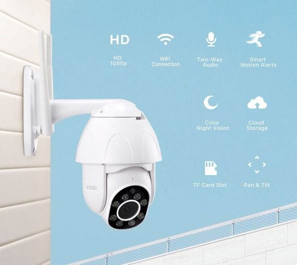 Dış Mekan IP Kamera + 1080P SPEED DOME PTZ 2MP iP Kamera - 2