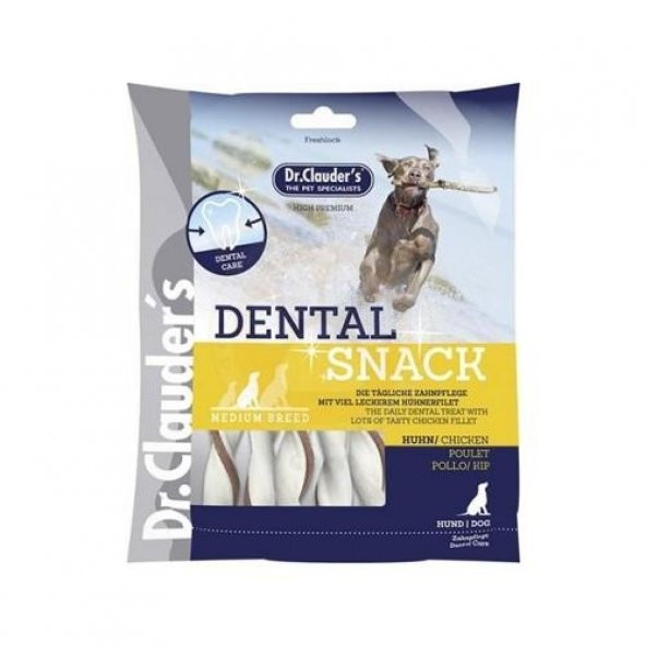 Dr.Clauders Dental Snack Tavuklu Diş Sağlığı Köpek Ödülü 170 Gr