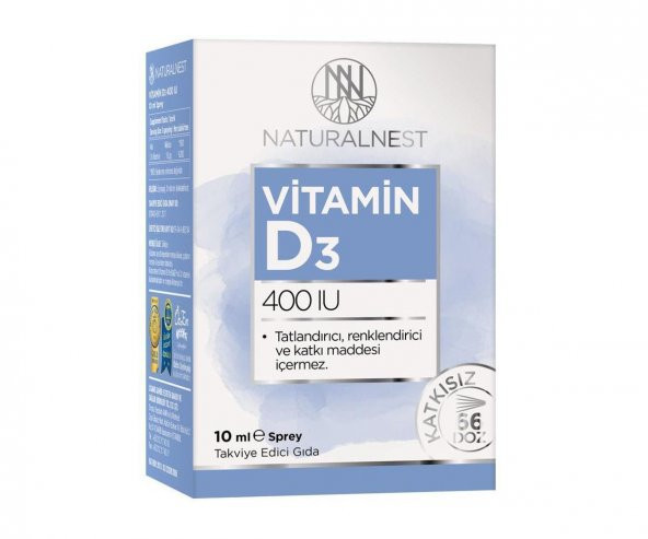 NaturalNest Vitamin D3 400 IU 10 Ml Sprey