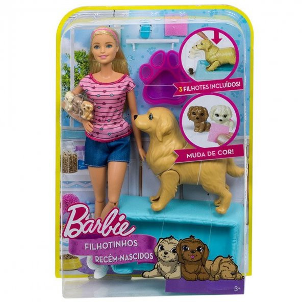 FDD43/FBN17 Barbie® ve Doğuran Köpeği Oyun Seti