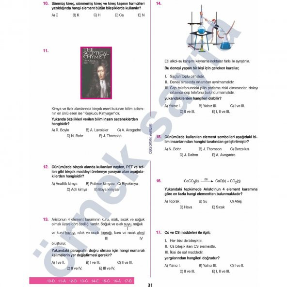 DERS ORTAMI TYT KİMYA KONU ÖZETLİ SORU BANKASI-2021 - 5