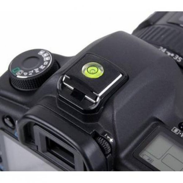 DSLR Ve SLR İçin Su Terazili Hot Shoe Flaş Kızağı Kapağı