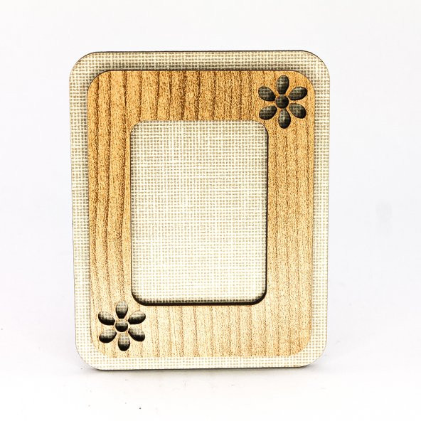 Mini Ahşap İşleme Figüratif Fotoğraf Çerçevesi Hediyelik 10 Adet - 6