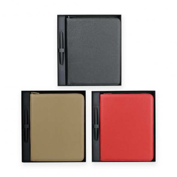 PULKO Prestij Set, Çanta, Not Defteri, Roller Kalem, Kartlık,