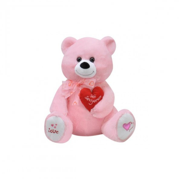 1045P Tıkıl Ayı 65 cm Pembe-Selay Oyuncak - 2