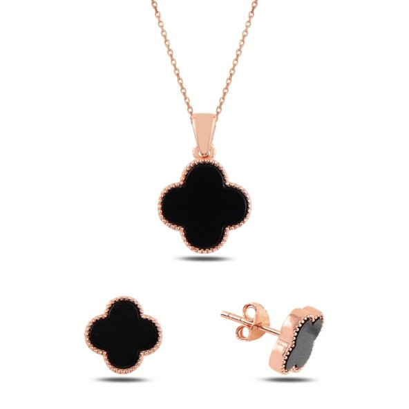 Gümüş 925 Ayar Yonca Set - 3