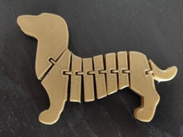 Mafsallı Dachshund  Biblo Dekoratif Hediyelik Süs Eşyası Maket - 4