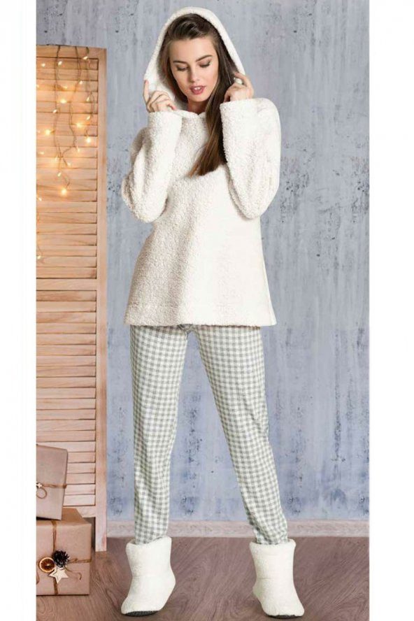 Welsoft Kışlık 2li Pijama Takımı Dowry 09-861- Velsoft Polar Pijama Takımı