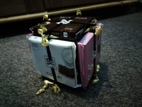 Ritter çikolatalı hediye kutusu  Organik Plastikten Aparat