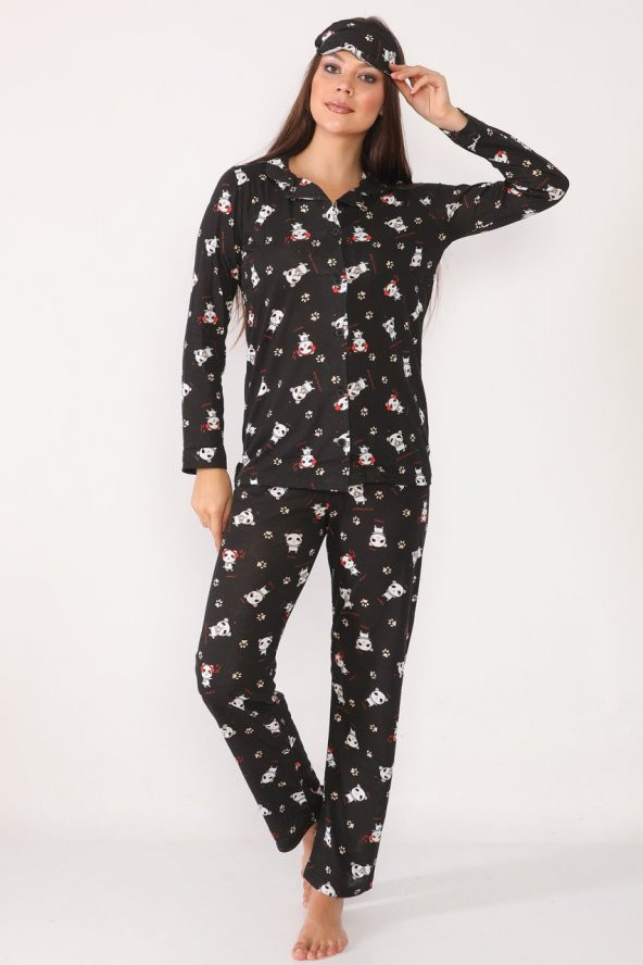 Baskılı Kadın Pijama Takımı
