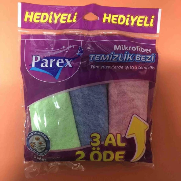 PAREX MİKROFİBER TEM.BEZİ 3AL 2ÖDE