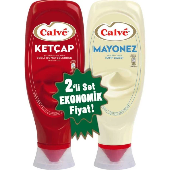 CALVE İKİLİ SET KETÇAP+LİGHT MAYONEZ