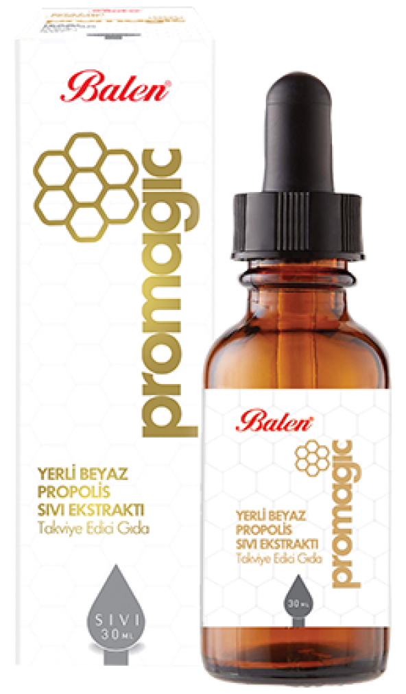 Balen Promagic Yerli Beyaz Propolis Sıvı Ekstraktı Takviye Edici Gıda 30  ML - 1