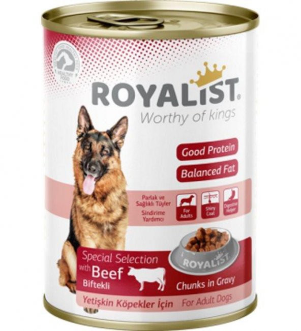 Royalist Dog Beef Biftekli Konserve Köpek Maması 400 GR