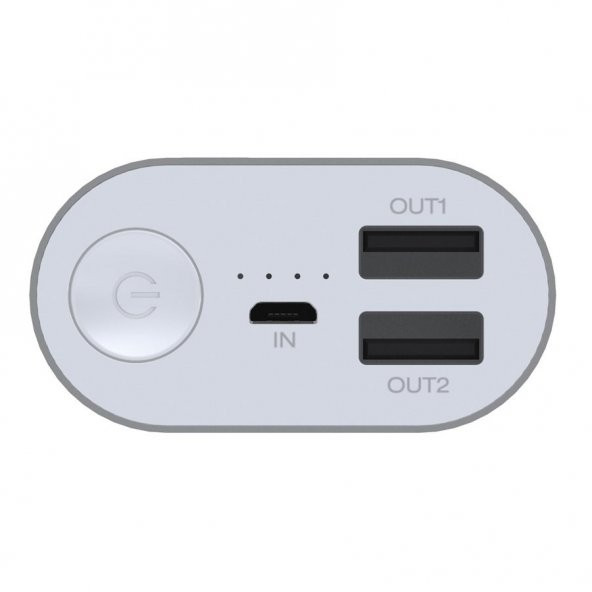 Energizer UE10008SR 10.000mAh Taşınabilir Şarj Cihazı Gümüş - 2