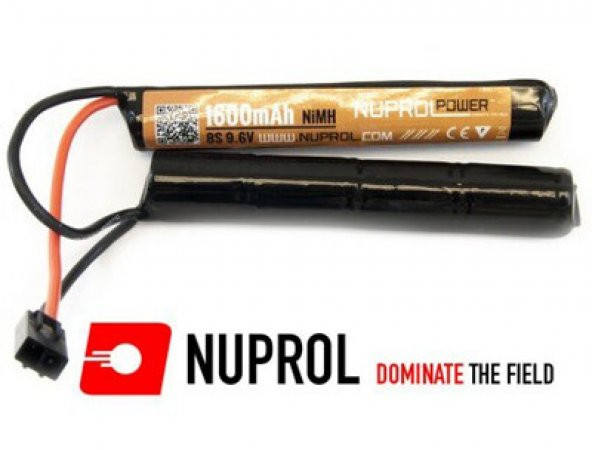 Nuprol-8003 / Airsoft NiMH Pil 9.6V 1600mah Nunchunk