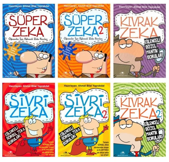 Bilsem Destek Seti Kıvrak Zeka Süper Zeka Sivri Zeka 6 Kitap Set