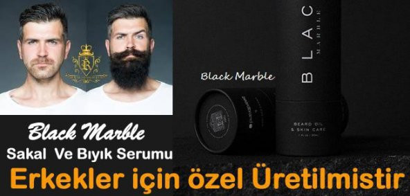 Black Marble Kara Mamba Yağı Saç Sakal Serumu  3 adet - 3