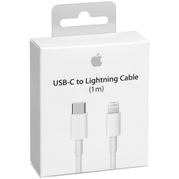 Apple iPhone 11/11 Pro Max Lightning Hızlı Şarj Kablosu 1 Metre USB C Lightning Şarj Kablosu İthal