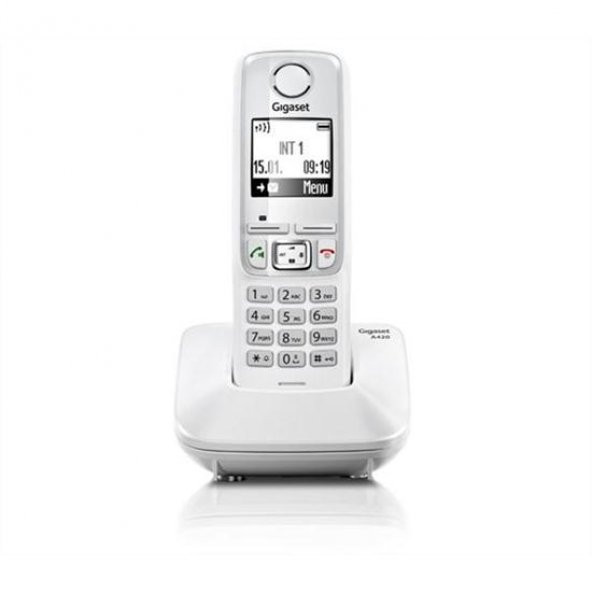 Gigaset A540 Beyaz Telsiz Dect Telefon Handsfree 150 Rehber Işıklı Tuş Takımı - 1