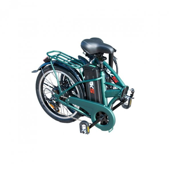 RKS MX25 Katlanabilir Elektrikli Bisiklet Yeşil - 4
