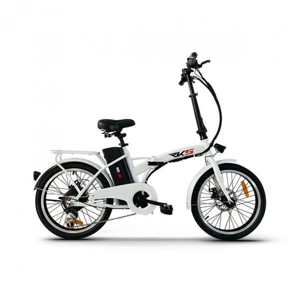 RKS MX25 Katlanabilir Elektrikli Bisiklet Beyaz