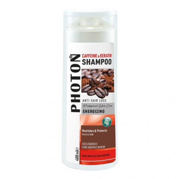 Photon Plus Kafein ve Keratin içerikli Şampuan 400ml - 2