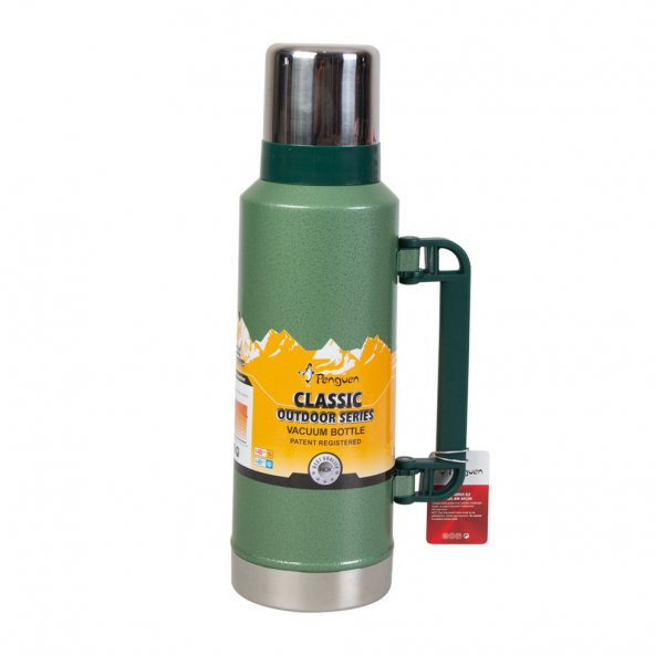 Penguen Çift Katlı Avcı Outdoor Çelik Termos 2Lt PNG-1200Y - 1