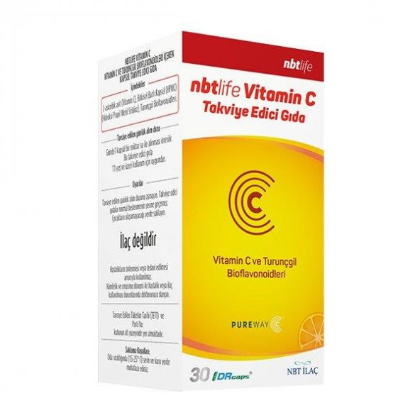 NBT Life Vitamin C Pureway 30 Kapsül