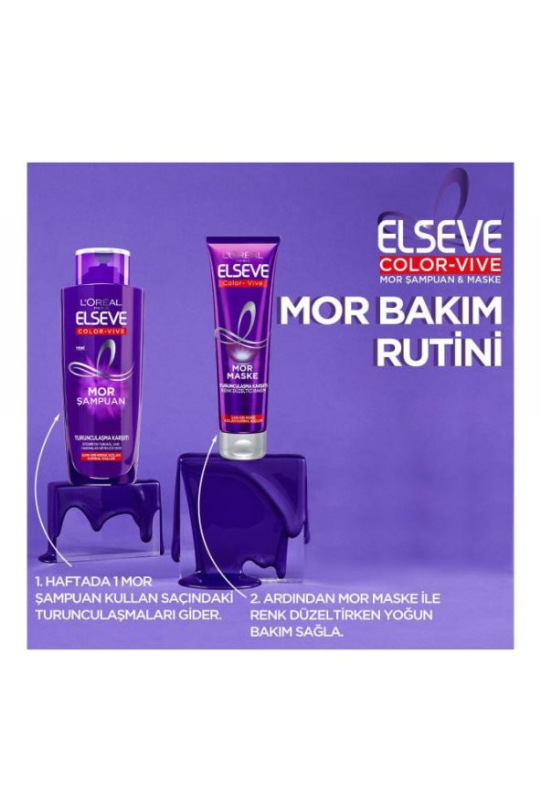 Loréal Paris Elseve Turunculaşma Karşıtı Mor Maske 150 Ml - 4