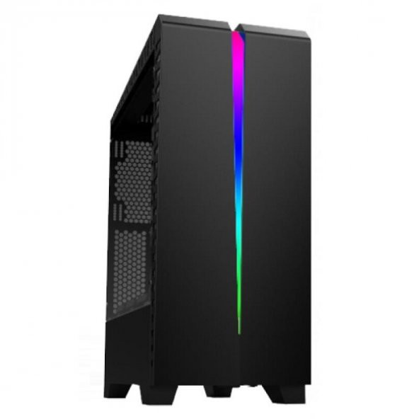 AEROCOOL POWERSIZ SCAR RGB AE-SCAR 1 X RGB FANLI GAMING MID-TOWER KASA SİYAH - 2