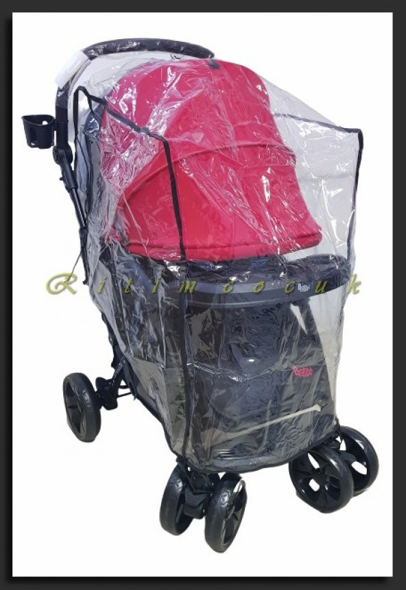 Özel Ölçü XL Boy Bebek Arabası Yağmurluğu Büyük Boy Geniş Bebek Arabası Yağmurluk
