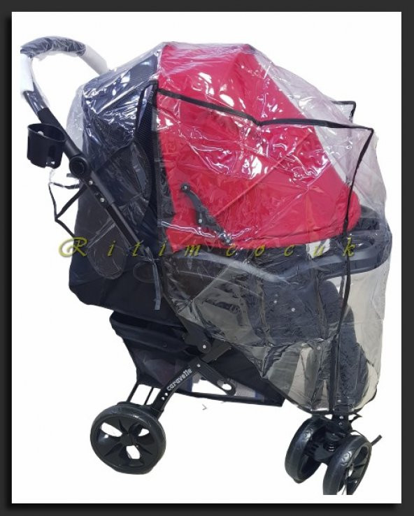 Özel Ölçü XL Boy Bebek Arabası Yağmurluğu Büyük Boy Geniş Bebek Arabası Yağmurluk - 2
