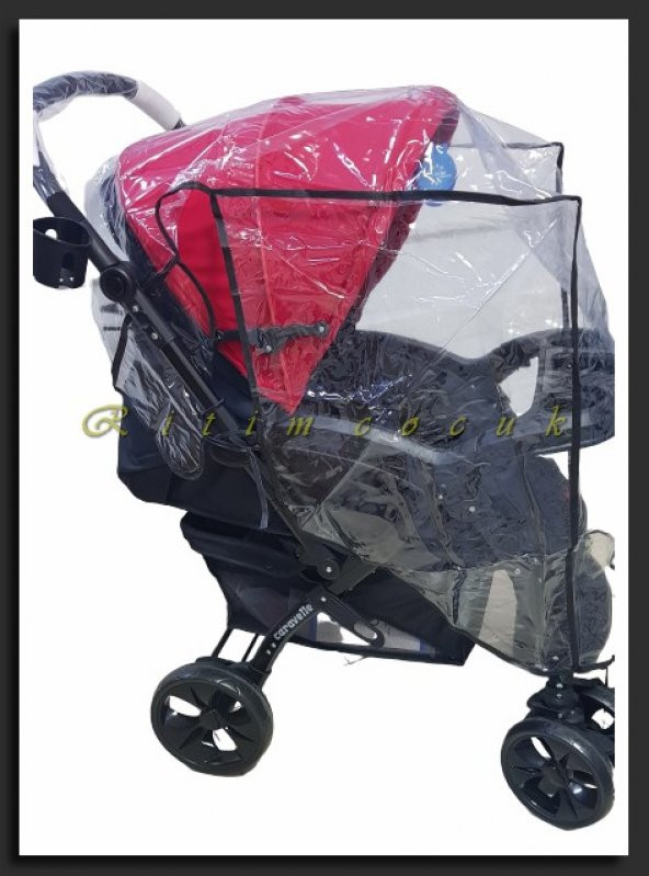Özel Ölçü XL Boy Bebek Arabası Yağmurluğu Büyük Boy Geniş Bebek Arabası Yağmurluk - 5