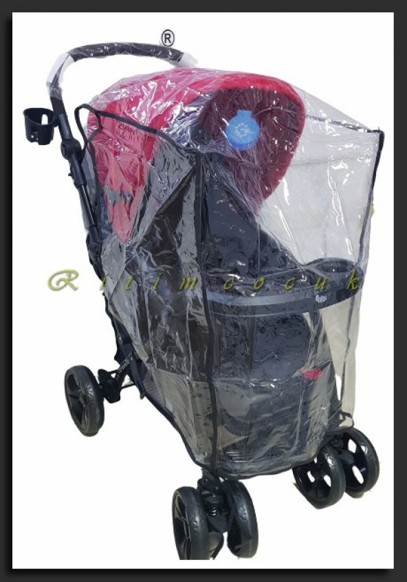 Özel Ölçü XL Boy Bebek Arabası Yağmurluğu Büyük Boy Geniş Bebek Arabası Yağmurluk - 6