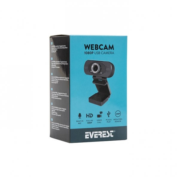 EVEREST SC-HD03 1080p Dahili Mikrofonlu Webcam Tripod Hediyeli - 11