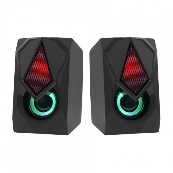 FRISBY FS-2136U-B 1+1 USB Siyah 12w Hoparlör RGB Ledli - 4