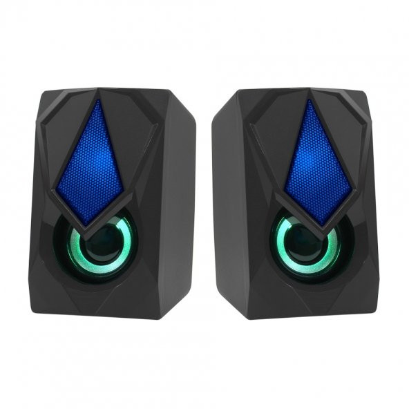 FRISBY FS-2136U-B 1+1 USB Siyah 12w Hoparlör RGB Ledli - 6