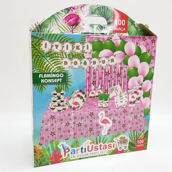 Flamingo 100 Parça Parti Seti