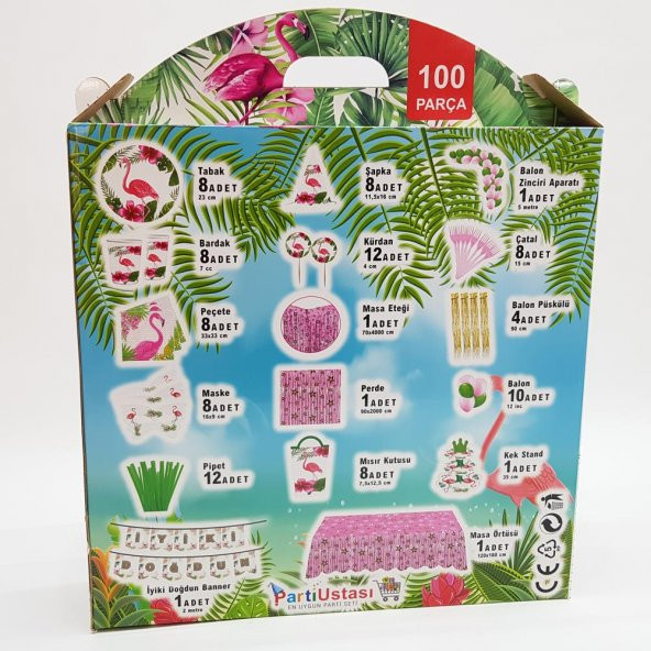 Flamingo 100 Parça Parti Seti - 2