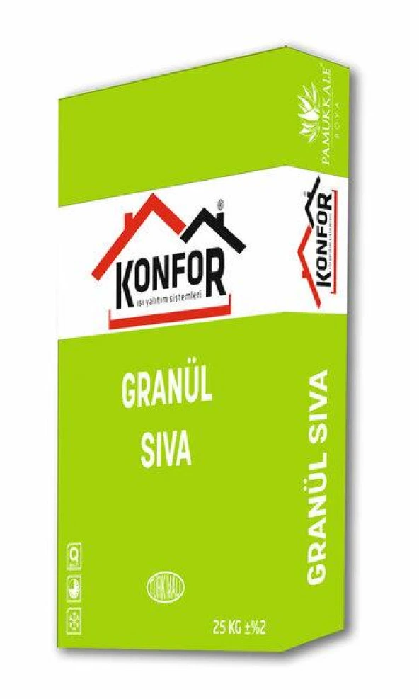 Konfor Granül Sıva İnce Beyaz 25 Kg